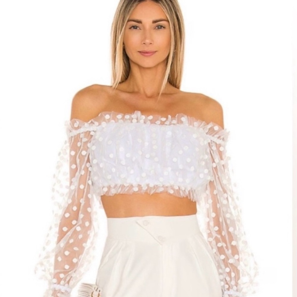 COPY - MAJORELLE Baby Bye Bye Top in White